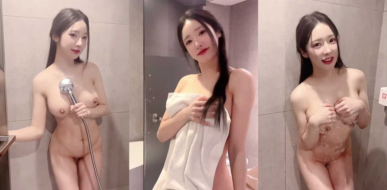 韩国高颜值女神【dustj199】浴室内洗澡卖萌撒娇，骑乘式假屌自慰香艳画面令人血脉喷张